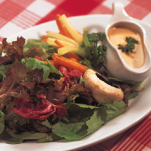Raw vegetables are rich in enzymes