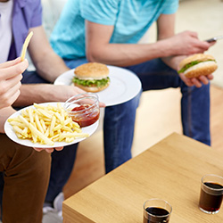 poor nutrition burger fries soda