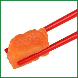 raw salmon with astaxanthin