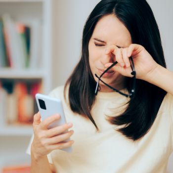 Dry eyes from computer and phone use