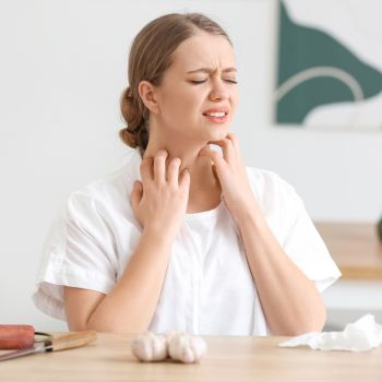 Food allergy reaction to garlic